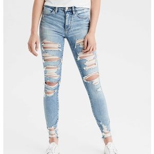 American eagle ripped jeans